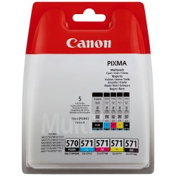 Canon CLI-571/PGI-570 - Pack de 5 / Noir et couleur
