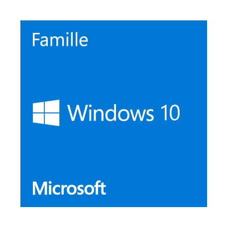 Microsoft Windows 10 Famille 64 Bits (oem)