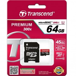 Transcend Micro SD 64 Go