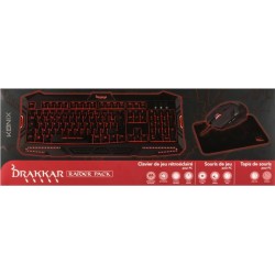 Drakkar Raider Pack 3 en 1 Clavier + Souris + Tapis de souris