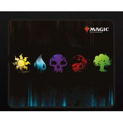 Tapis Souris Konix Magic The Gathering 5 COULEURS NOIR ET MULTICOLORE MANA MOUSEPAD