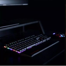 Clavier  Dungeons & Dragons Mécanique Rétroéclairé Noir et Rouge