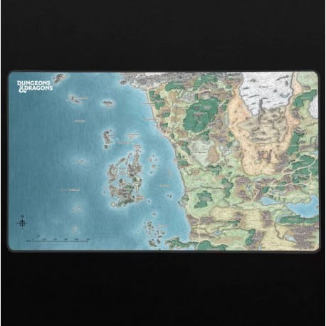 Tapis Souris Konix Donjons et Dragons FAERUN MAP XXL (80x46cm) Tapis Souris Konix Donjons et Dragons FAERUN MAP XXL (80x46cm)